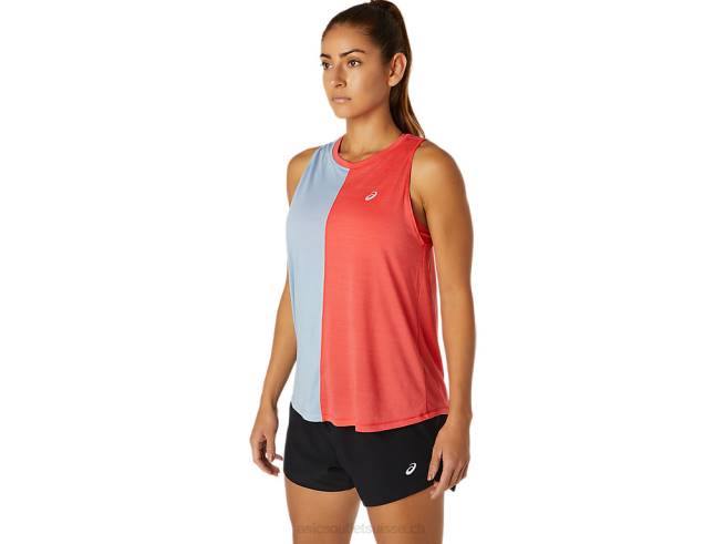 débardeur tokyo femme pamplemousse rose/brouillard Asics L6N0K3760