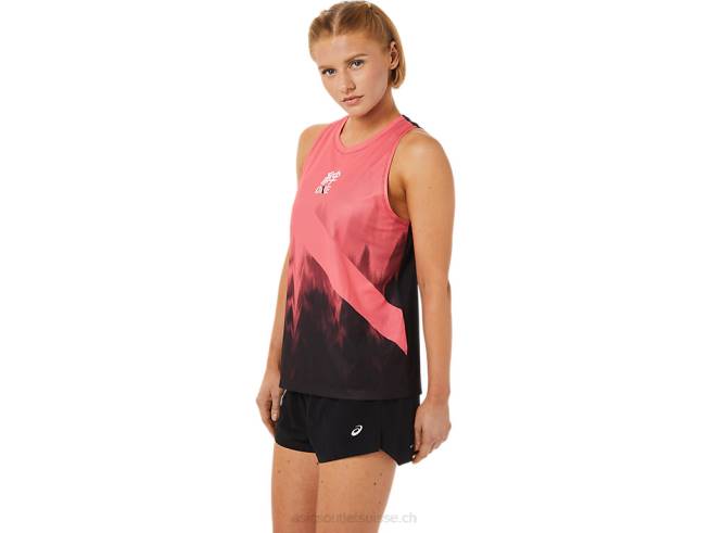 maillot femme corail flamboyant Asics L6N0K3650
