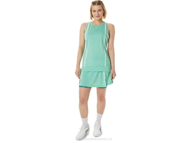 nouveau débardeur strong 92 pour femmes écume de mer/blanc brillant Asics L6N0K3058
