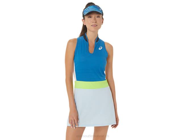 robe de match femme renaît bleu/ciel Asics L6N0K2250
