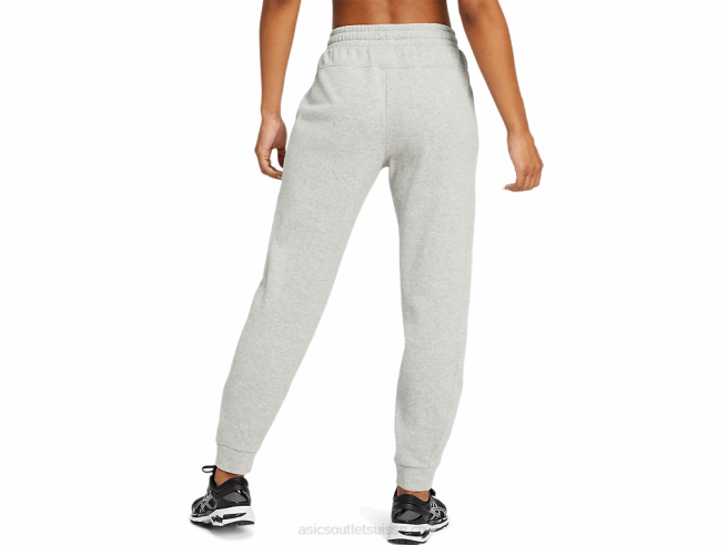 jogging femme polaire gris clair chiné Asics L6N0K4151