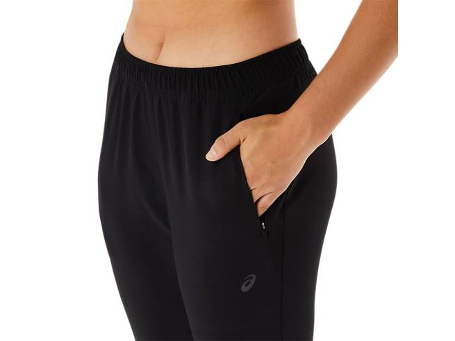pantalon tissé stretch core training pour femme performance noir Asics L6N0K2217