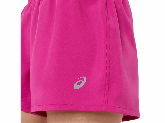 short argent 4po femme rouge fuchsia Asics L6N0K3580