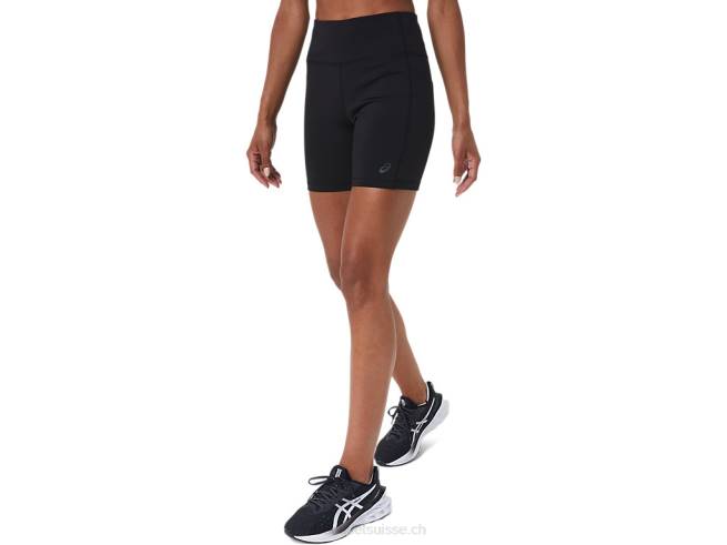 short de course pr lyte 5po pour femme avec poches performance noir Asics L6N0K2717