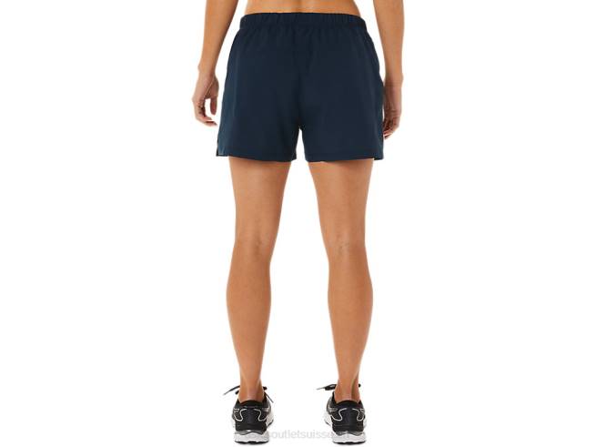 short prêt-à-porter 3po pour femme bleu français/rose pâle Asics L6N0K3339