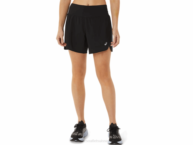 short route 2-n-1 5.5po femme performance noir Asics L6N0K3002