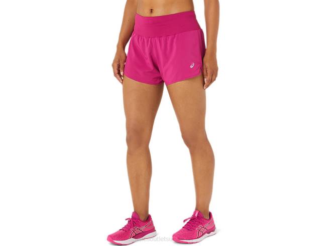 short route femme 3.5po rouge fuchsia Asics L6N0K3448