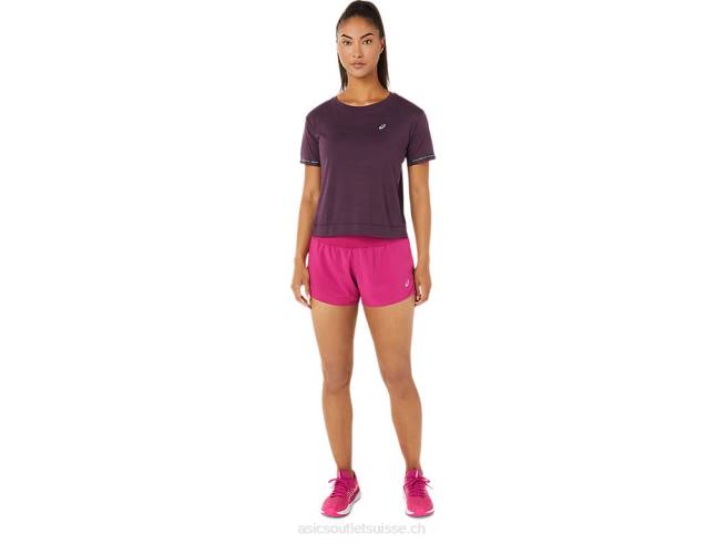 short route femme 3.5po rouge fuchsia Asics L6N0K3448