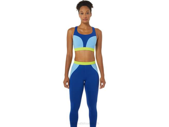 le nouveau soutien-gorge réutilisé pour femmes bleu/ciel arctique/gecko vert Asics L6N0K3842