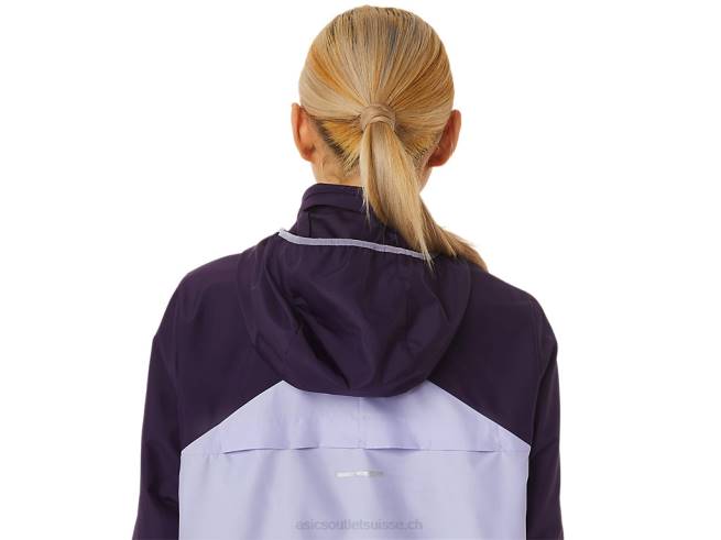 anorak fujitrail femme ombre nocturne/vapeur Asics L6N0K3084