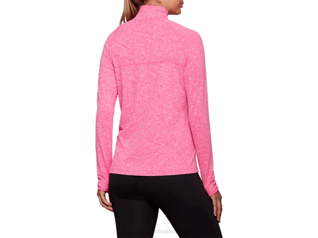haut zippé dorai pour femme rose glo bruyère Asics L6N0K4206