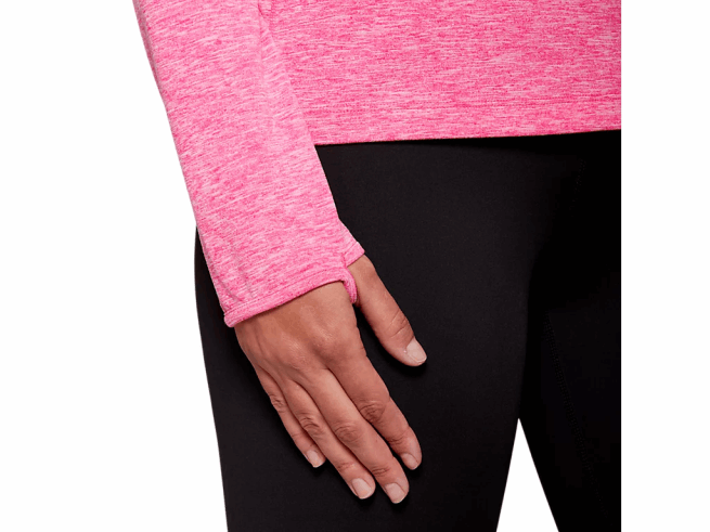 haut zippé dorai pour femme rose glo bruyère Asics L6N0K4206