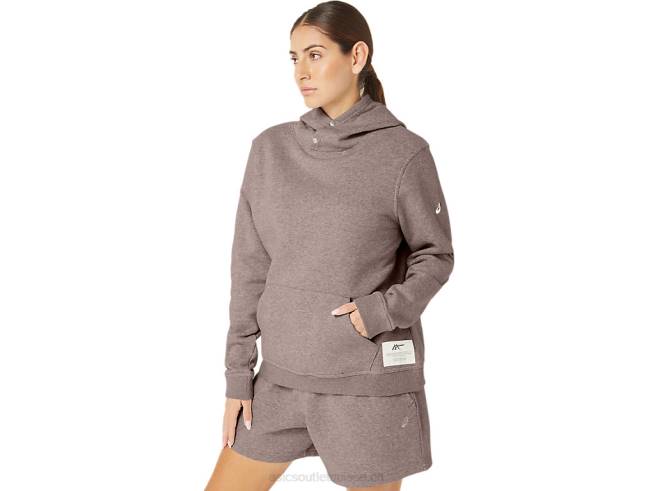 sweat à capuche polaire sunday sana femme faon Asics L6N0K2157