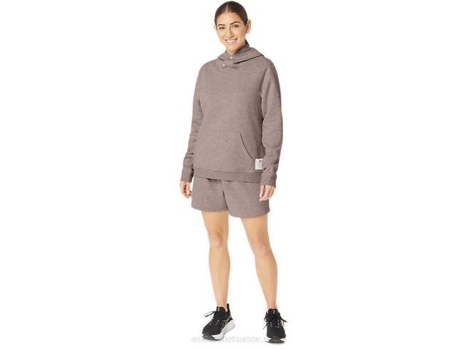 sweat à capuche polaire sunday sana femme faon Asics L6N0K2157