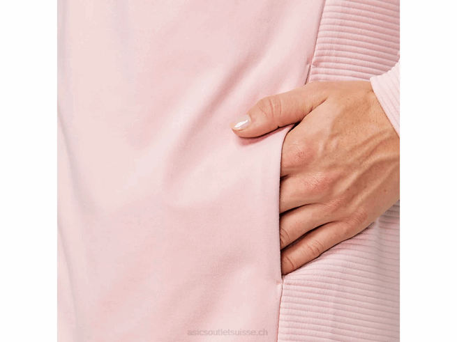 sweat à capuche zippé en polaire thermopolis pour femme pêche au gingembre Asics L6N0K4143