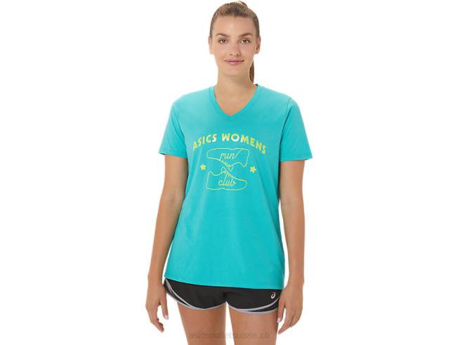 club de course à col en v pour femmes verre de mer Asics L6N0K2989