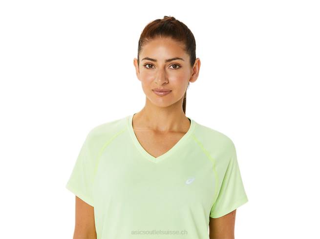 col en v prêt-à-porter lyte pour femmes illuminer la bruyère jaune Asics L6N0K3396
