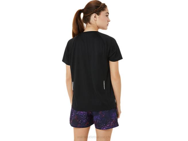 col en v prêt-à-porter lyte pour femmes performance noir Asics L6N0K3498