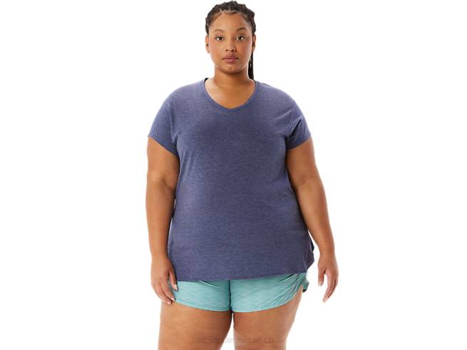 haut chiné col v femme bruyère caban Asics L6N0K3921