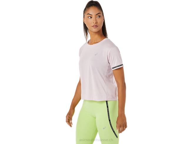 haut court de course pour femme à peine rose Asics L6N0K3336