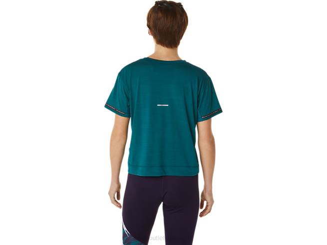 haut court de course pour femme pin velours Asics L6N0K3091