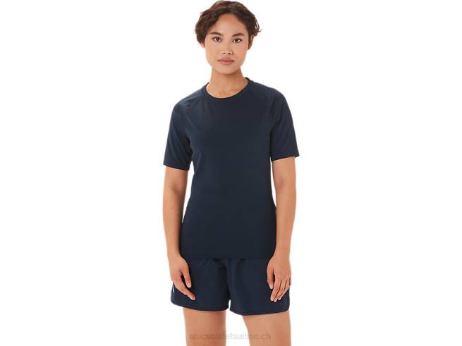haut de lutte 2 pièces femme équipe marine Asics L6N0K3812