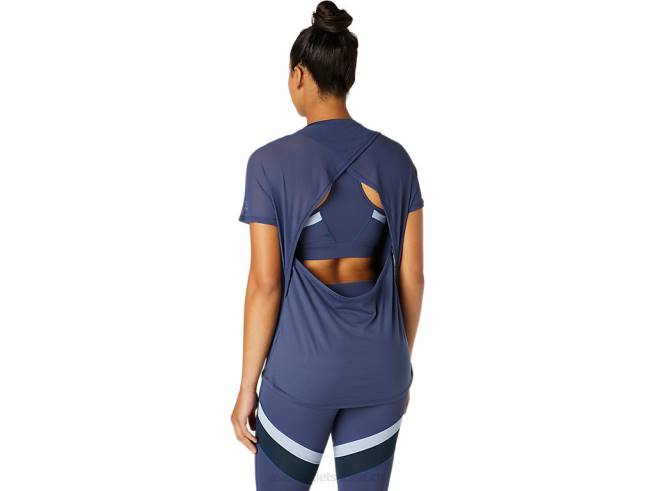 haut femme tonnerre bleu Asics L6N0K3765