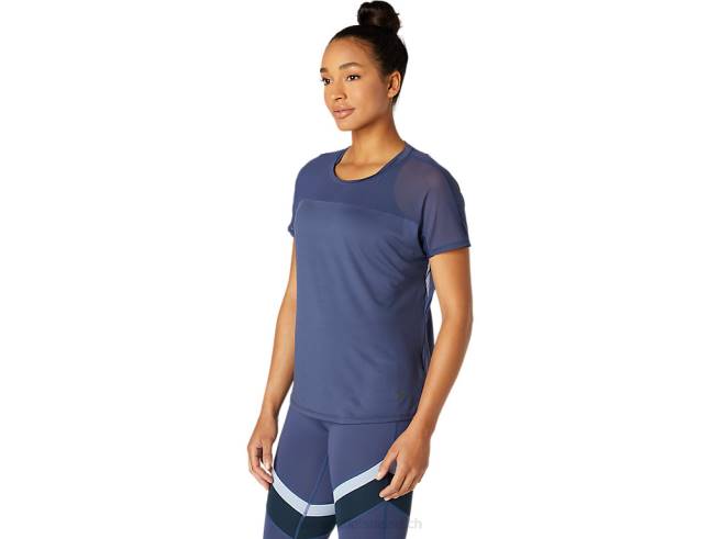 haut femme tonnerre bleu Asics L6N0K3765