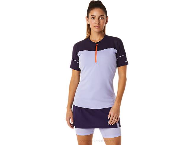 haut fujitrail femme ombre vapeur/nuit Asics L6N0K3026