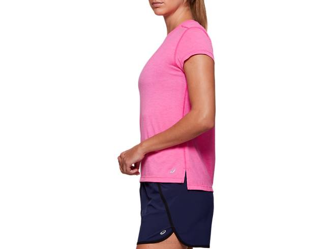 haut à manches courtes dorai pour femmes rose glo bruyère Asics L6N0K4054