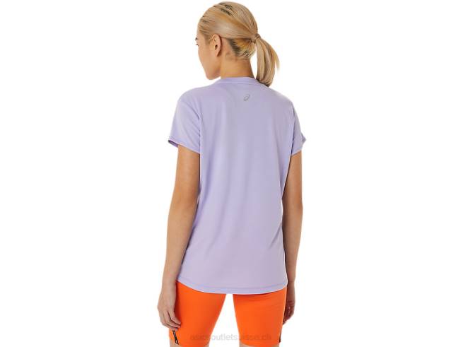 haut à manches courtes et logo fujitrail pour femme vapeur Asics L6N0K3074