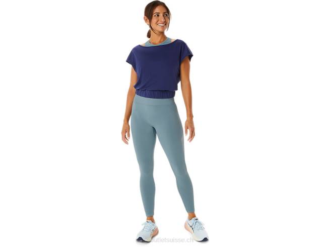haut à manches courtes nagino flex pour femmes Bleu indigo Asics L6N0K2244