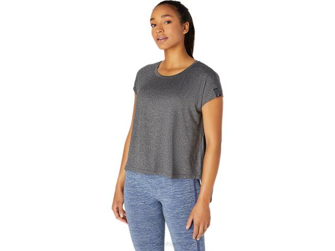 haut à manches courtes pour femmes performance noir Asics L6N0K3669