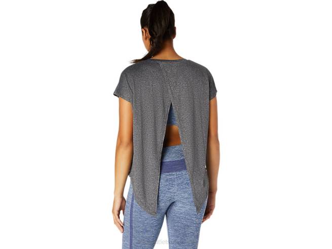 haut à manches courtes pour femmes performance noir Asics L6N0K3669