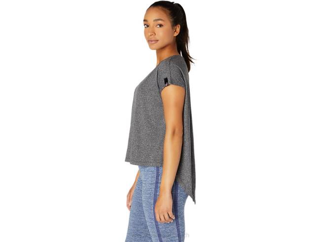 haut à manches courtes pour femmes performance noir Asics L6N0K3669