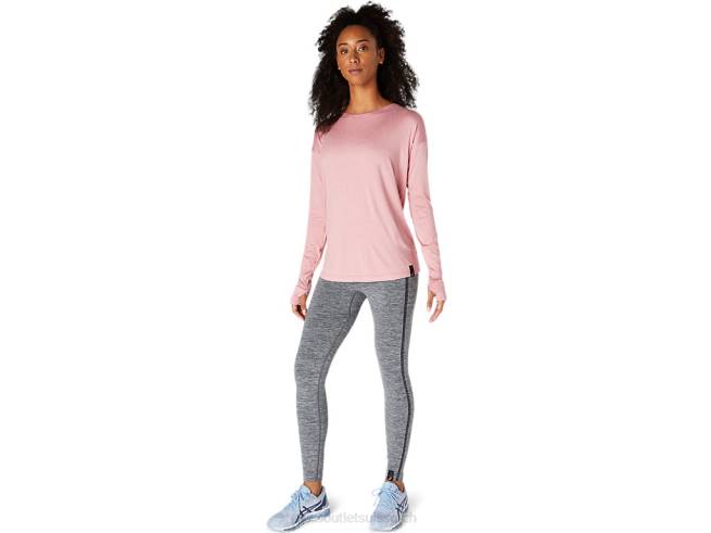 haut à manches longues pour femmes rose fumé Asics L6N0K3671