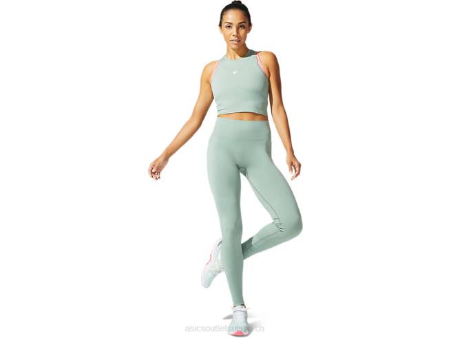 haut sans couture femme gris ardoise Asics L6N0K3974