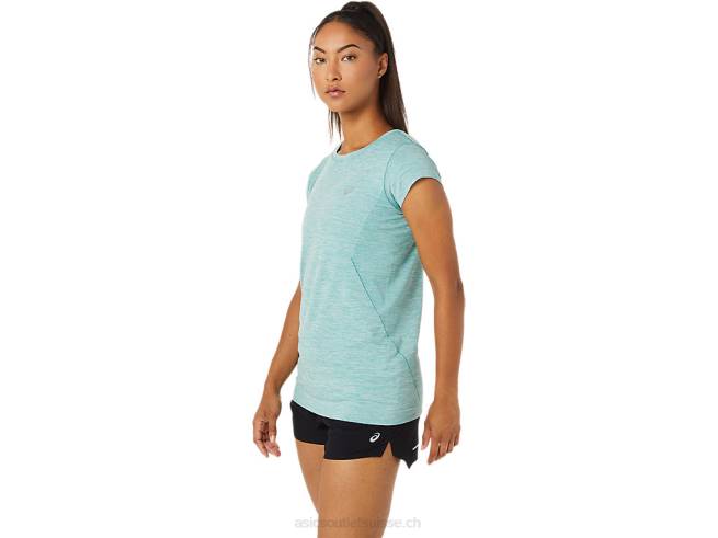 haut sans coutures à manches courtes pour femmes sage Asics L6N0K3499