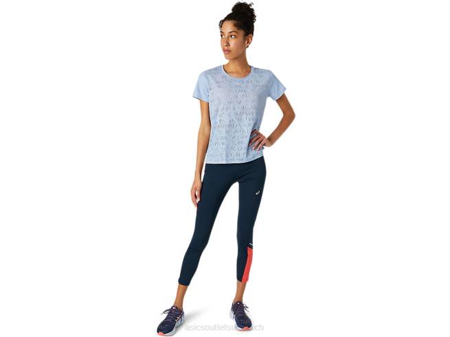 haut ventilé à manches courtes pour femmes brume Asics L6N0K3836