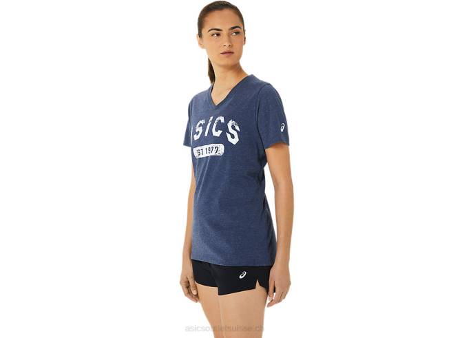 t-shirt à manches courtes est 1977 pour femmes bruyère caban Asics L6N0K3202