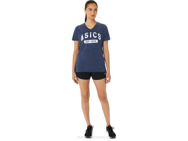 t-shirt à manches courtes est 1977 pour femmes bruyère caban Asics L6N0K3202