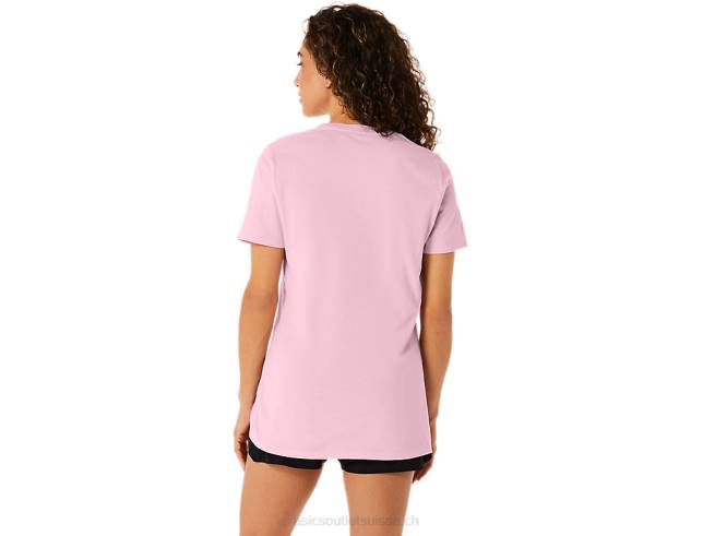 t-shirt à manches courtes est 1977 pour femmes sel rose Asics L6N0K2275