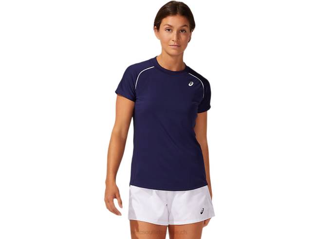 t-shirt passepoilé femme caban Asics L6N0K3882