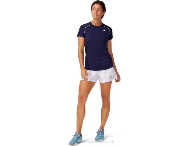 t-shirt passepoilé femme caban Asics L6N0K3882