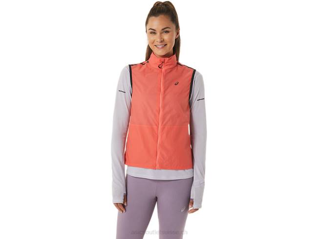 gilet compressible metarun pour femme papaye Asics L6N0K2502