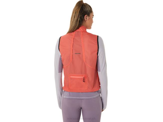 gilet compressible metarun pour femme papaye Asics L6N0K2502