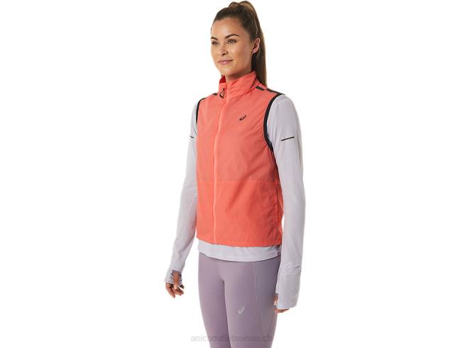 gilet compressible metarun pour femme papaye Asics L6N0K2502