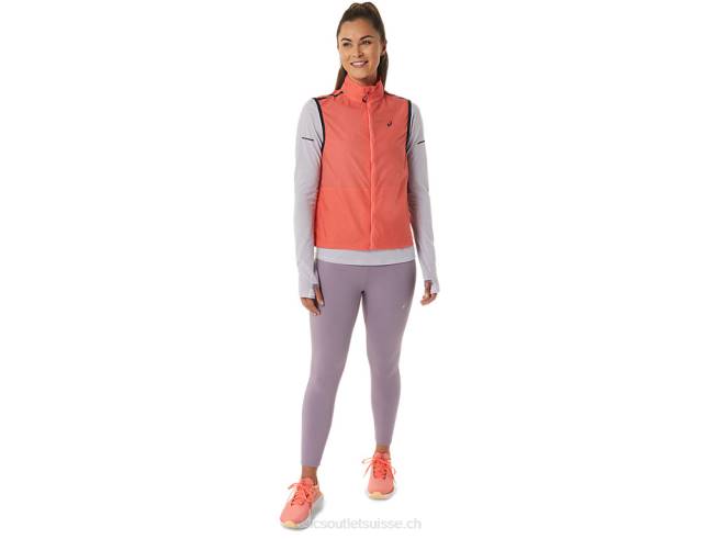 gilet compressible metarun pour femme papaye Asics L6N0K2502