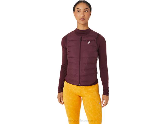 gilet matelassé runkoyo femme Mars profond Asics L6N0K2801