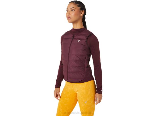 gilet matelassé runkoyo femme Mars profond Asics L6N0K2801